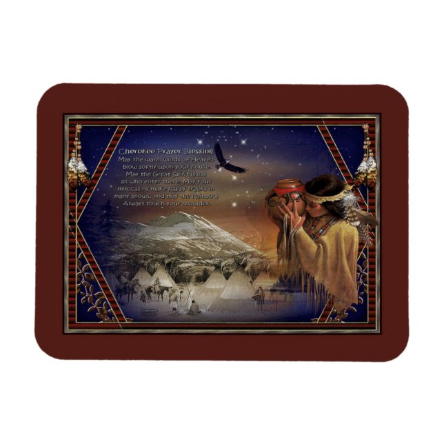 Cherokee Blessing Magnets Native American (Horizontal)