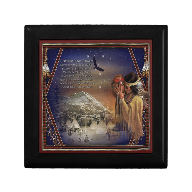 Cherokee Blessing Native American Gift Box (Front)