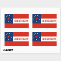 Cherokee Braves Flag, United States T-Shirt | Zazzle