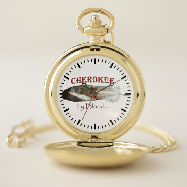 Cherokee by Blood Pocket Watch (Inside)