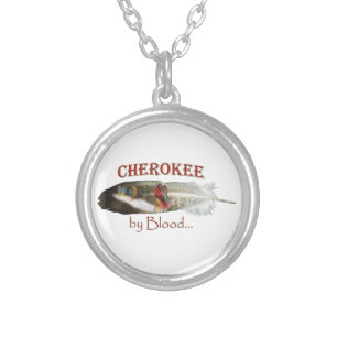 Cherokee by Blood Silver Plated Necklace