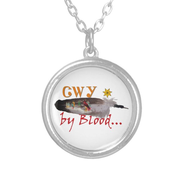 Cherokee by Blood Silver Plated Necklace (Front)