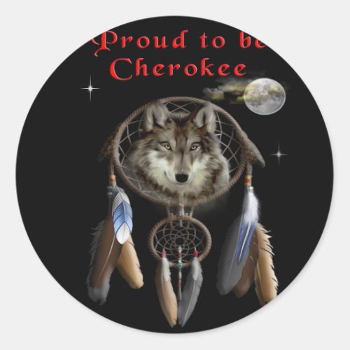 Cherokee Classic Round Sticker