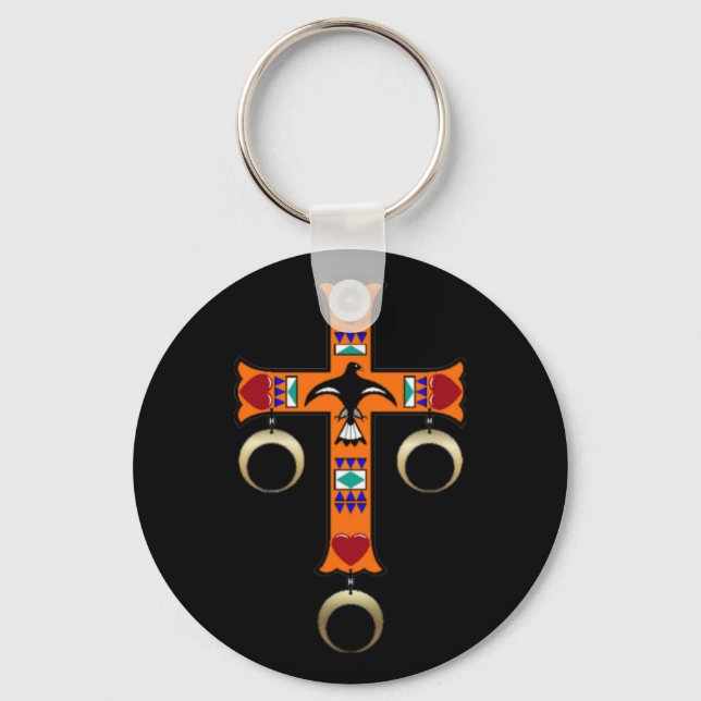 CHEROKEE CROSS KEYCHAIN (Front)