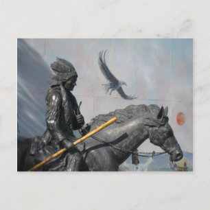Cherokee & Eagle Postcard