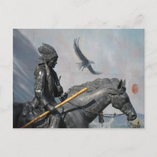 Cherokee & Eagle Postcard