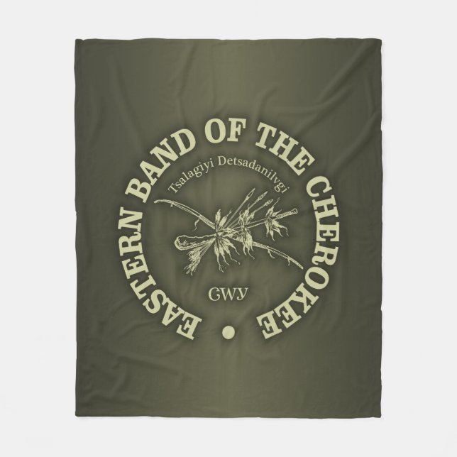 Cherokee (Eastern Band) Fleece Blanket (Front)