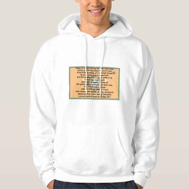 cherokee flag-prayer hoodie (Front)