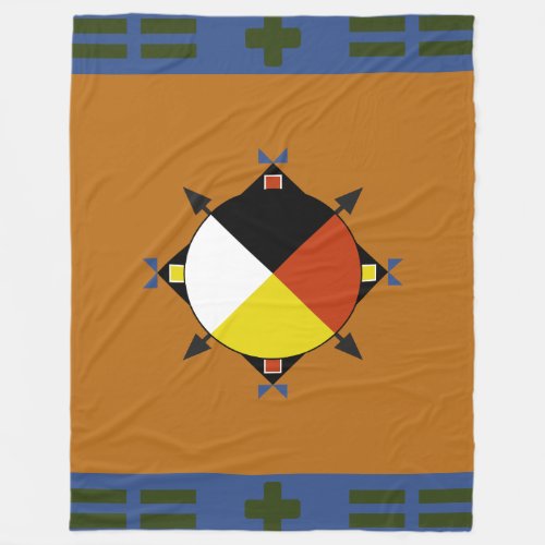 Cherokee Four Directions Fleece Blanket