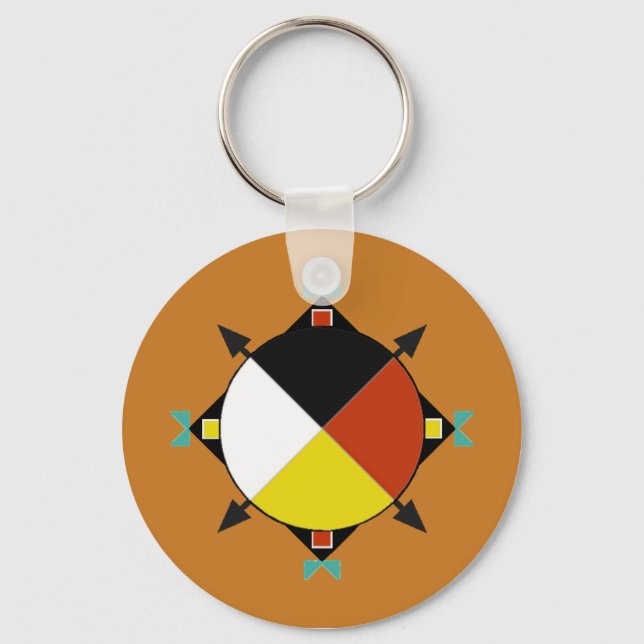 Cherokee Four Directions Keychain (Front)