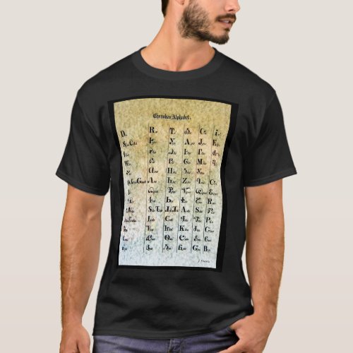 Cherokee Indian Alphabet T_Shirt