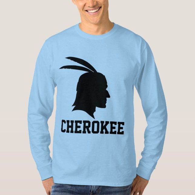 CHEROKEE INDIAN NATIVE AMERICAN T-SHIRTS (Front)