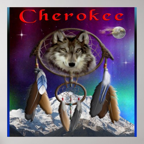 cherokee Indian Poster