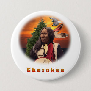 Cherokee Indian products Button