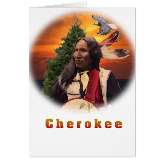 Cherokee Indian products Cards (Front)