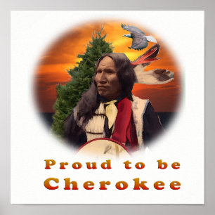 Cherokee Indian products Poster