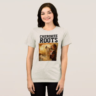 CHEROKEE indian ROOTS LADIES WOMENS TEES T-Shirt