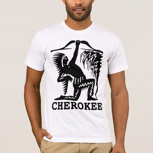 CHEROKEE INDIAN T-SHIRTS TEES (Front)