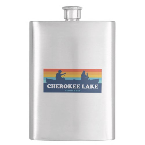 Cherokee Lake Tennessee Canoe Flask