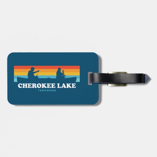 Cherokee Lake Tennessee Canoe Luggage Tag