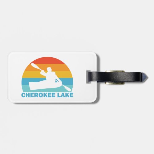Cherokee Lake Tennessee Kayak Luggage Tag