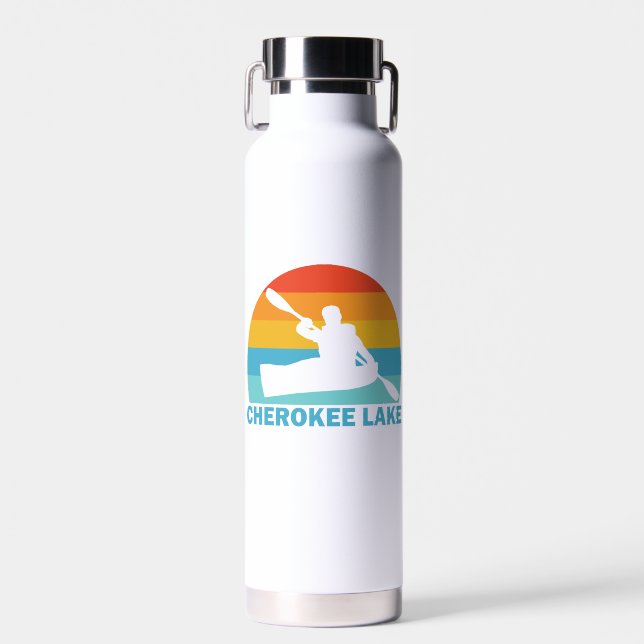 Cherokee Lake Tennessee Kayak Water Bottle (Front)