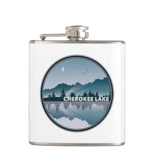 Cherokee Lake Tennessee Reflection Flask