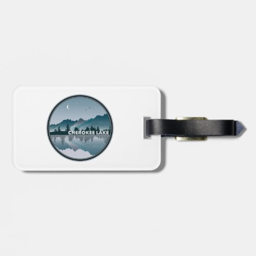 Cherokee Lake Tennessee Reflection Luggage Tag