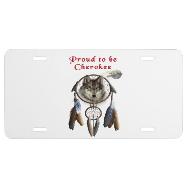 Cherokee License Plate (Front)