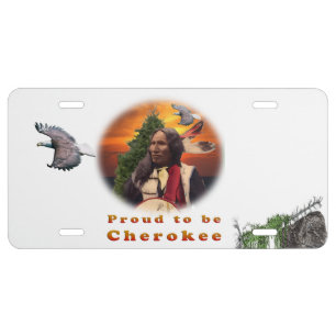 Cherokee License Plate