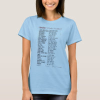 Cherokee Menu T-shirt 