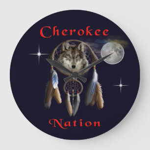 Cherokee nation large clock