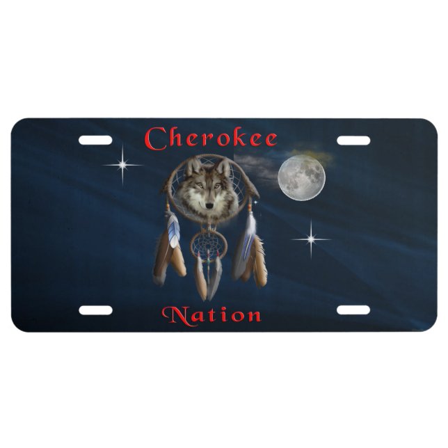 Cherokee nation license plate (Front)