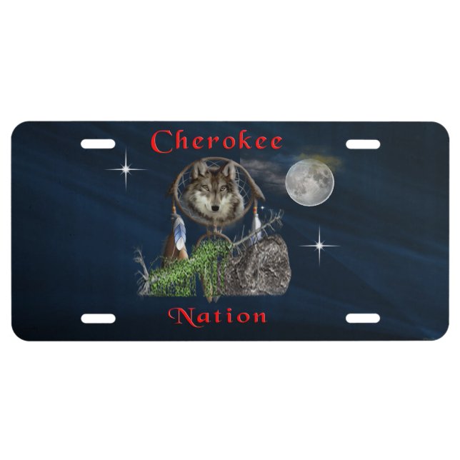 Cherokee  Nation License Plate (Front)