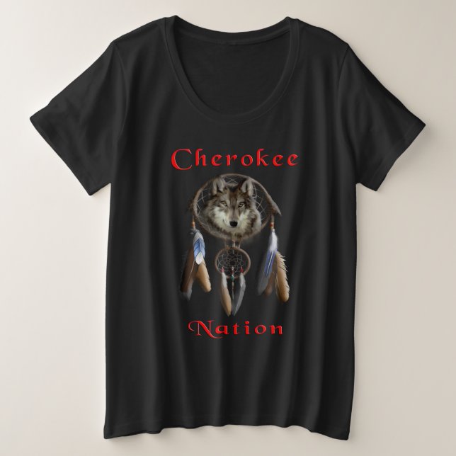 Cherokee Nation Plus Size T-Shirt (Design Front)
