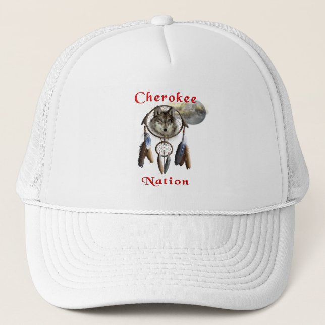 Cherokee nation trucker hat (Front)