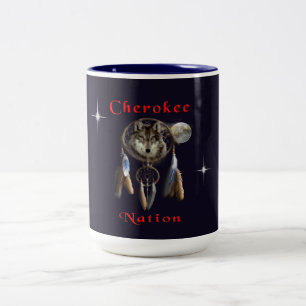 Cherokee nation Two-Tone coffee mug