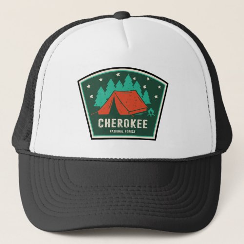 Cherokee National Forest Camping Trucker Hat