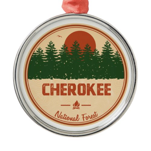 Cherokee National Forest Metal Ornament