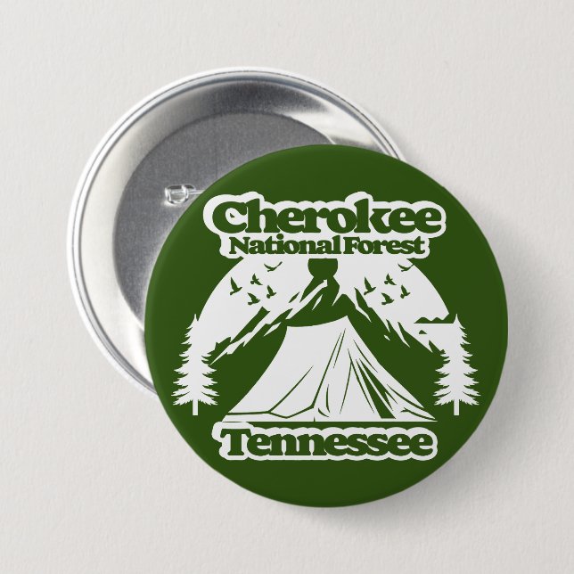 Cherokee National Forest Tennessee Button (Front & Back)