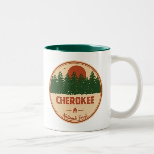 Cherokee National Forest Two_Tone Coffee Mug