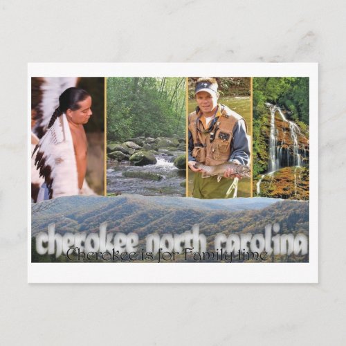 Cherokee NC PostCard