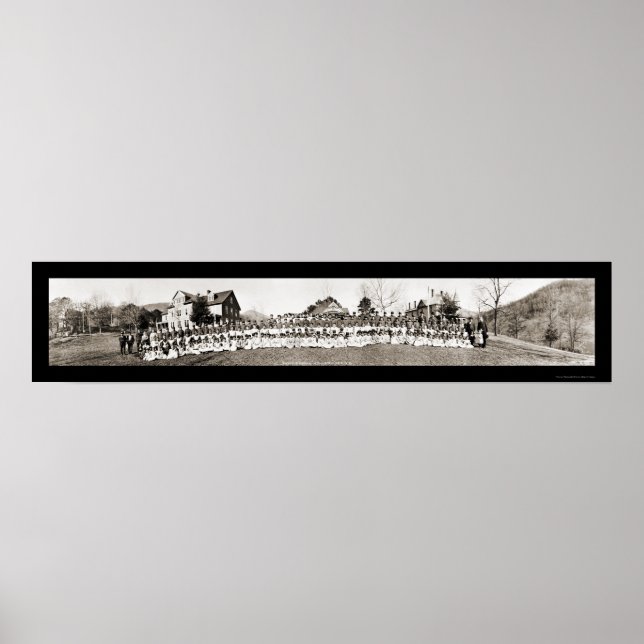 Cherokee NC School Photo 1909 Poster (Front)