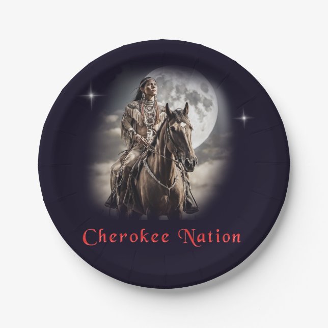 Cherokee Paper Plates (Front)