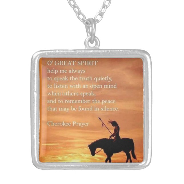 Cherokee prayer necklace (Front)
