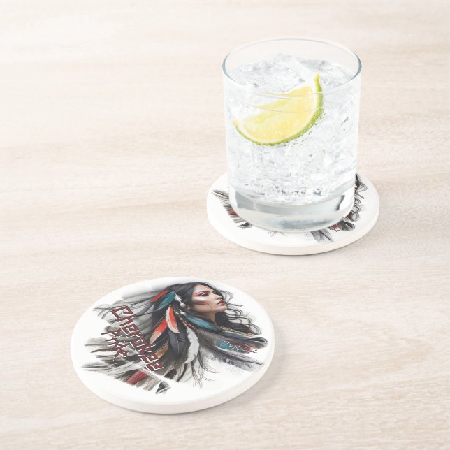 Cherokee Pride 4 Coaster (Side)