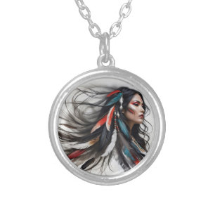 Cherokee Pride 4 Silver Plated Necklace