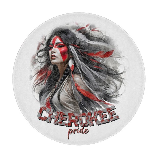 Cherokee Pride Cutting Board (Front)