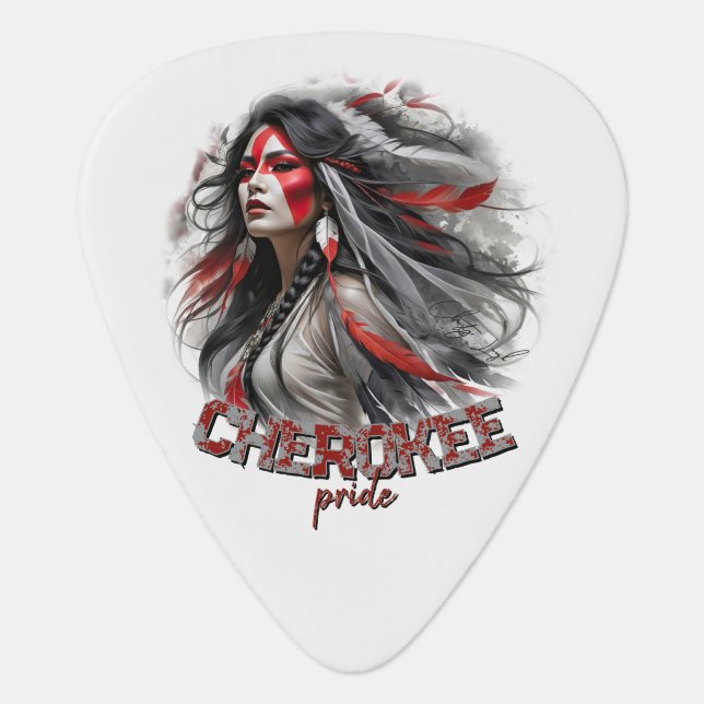 Cherokee Pride Guitar Pick (Front)