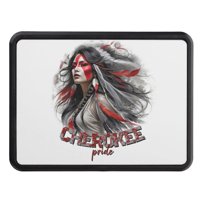 Cherokee Pride Hitch Cover (Front)